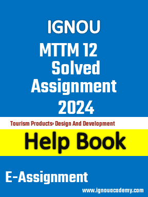 IGNOU MTTM 12 Solved Assignment 2024